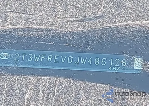 2018 Toyota Rav4 Xle из США, поврежденный, VIN 2T3WFREV0JW486128